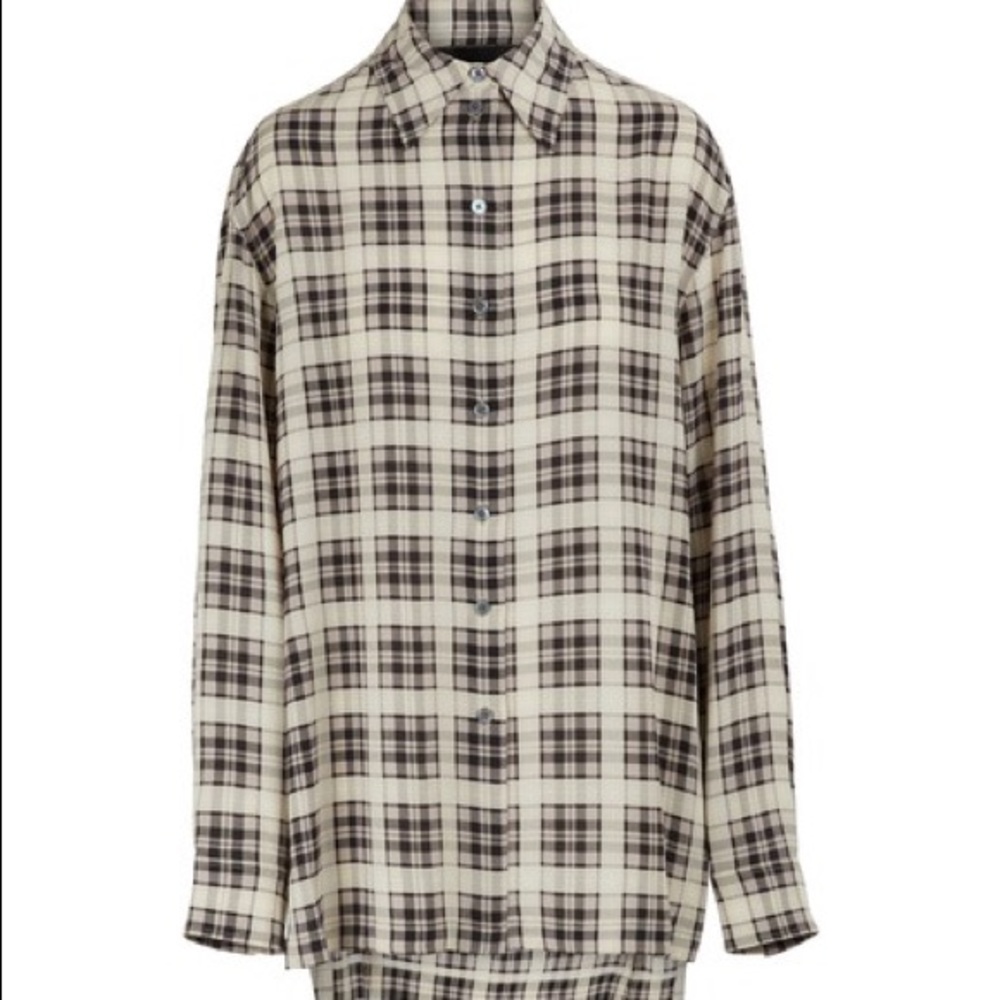 Marc Jacobs Redux Grunge Plaid Blouse